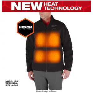 Men's Large M12 12-Volt Lithium-Ion Cordless Tough Shell Black Heated Jacket wit
