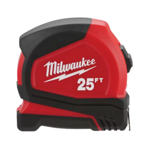 Compact 25 ft. SAE Tape Measure with Fractional Scale and 9 ft. Standout