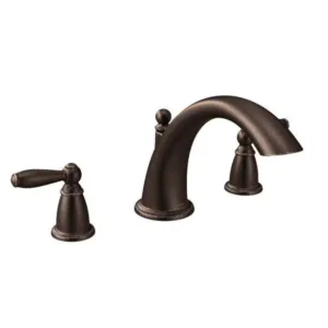 Brantford 2-Handle Deck-Mount Garden Tub Faucet Trim Kit in Oil Rubbed Bronze (V
