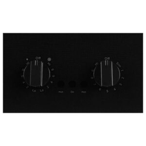 21" 2 Burner Electric Cooktop in Black