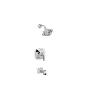 Rubicon Single-Handle 3-Spray Wall-Mount Tub and Shower Faucet in Polished Chrom