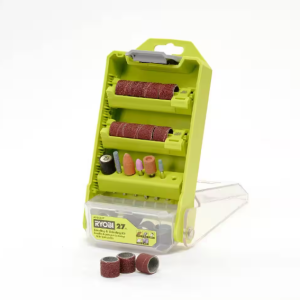 Rotary Tool 27-Piece Sanding and Grinding Kit For Wood, Metal, Plastic, Glass an