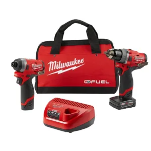 M12 FUEL 12-Volt Lithium-Ion Brushless Cordless Hammer Drill and Impact Driver C