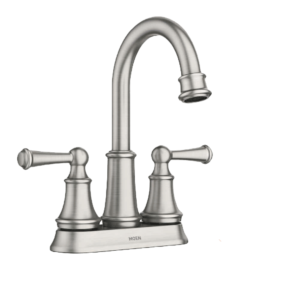 MOEN Brecklyn 4 in. Centerset 2-Handle Bathroom Faucet in Spot Resist Brushed N