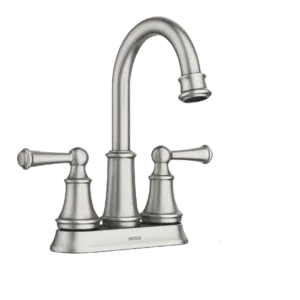 MOEN Brecklyn 4 in. Centerset 2-Handle Bathroom Faucet in Spot Resist Brushed N