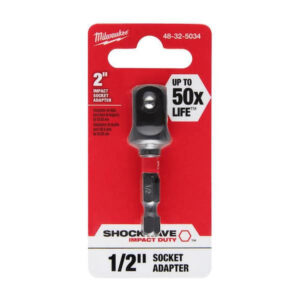 Milwaukee SHOCKWAVE Impact Duty 1/2 in. Alloy Alloy Steel Square Socket Adapter