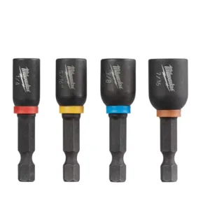 SHOCKWAVE Impact Duty 1-7/8 in. Alloy Steel Magnetic Nut Driver Set (4-Piece)