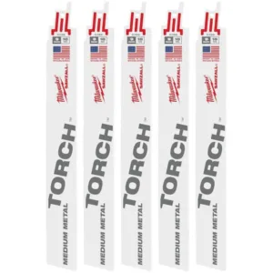 Milwaukee 9 in. 18 TPI TORCH Medium Metal Cutting BiMetal SAWZALL Reciprocating