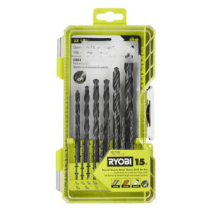 RYOBI Black Oxide Round Shank Drill Bit Set