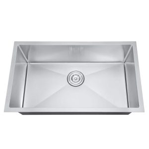 Attop Brushed Stainless Steel 30 in Single Bowl Undermount Scratch Resistant Na