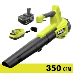 RYOBI ONE+ 18V 100 MPH 350 CFM Cordless Battery Variable Speed Jet Fan Leaf Blo