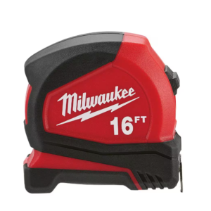 Compact 16 ft. SAE Tape Measure with Fractional Scale and 8 ft. Standout