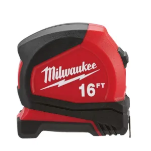 Compact 16 ft. SAE Tape Measure with Fractional Scale and 8 ft. Standout