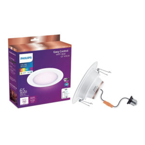 Philips 5 in. / 6 in. LED Color Changing 65-Watt Equivalent Wi-Fi Smart Recesse