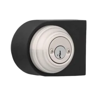 Kwikset Satin Nickel Double Cylinder Deadbolt featuring SmartKey Security 98515