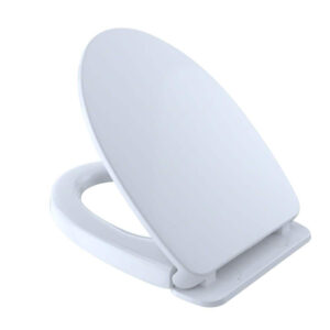 TOTO SoftClose Elongated Closed Front Toilet Seat in Cotton White