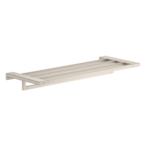 Hansgrohe AddStoris 25 in. Wall Mounted Towel Rack with 1-Towel Bar in Brushed 