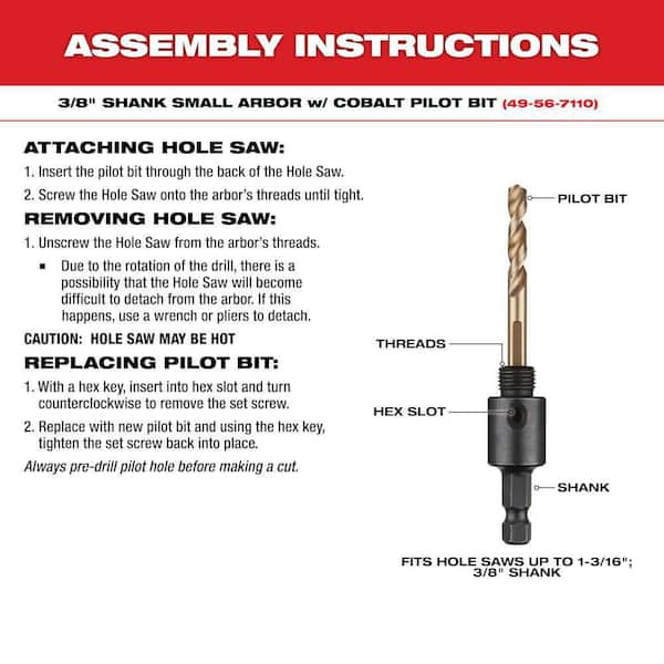 Milwaukee Hole Dozer Bi-Metal Hole Saw Kit (7-Piece) 49-22-4040