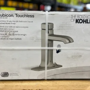 KOHLER Rubicon Battery Powered Touchless Single Hole Bathroom Faucet in Vibrant