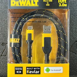 DEWALT 10 ft. Reinforced Braided Cable for USB-A to USB-C 131 1349 DW2