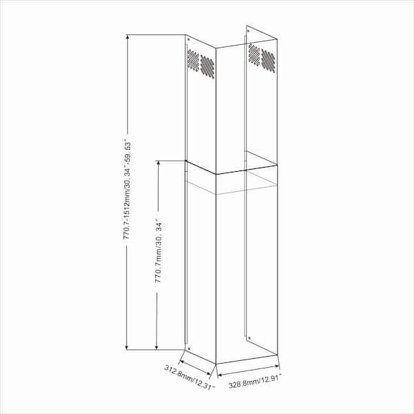 Stainless Steel Chimney Extension Kit