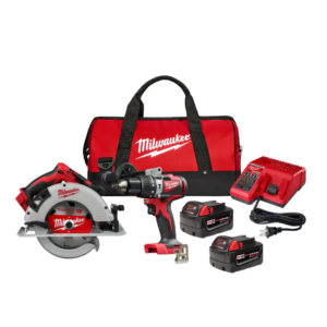 M18 18V Lithium-Ion Brushless Cordless Hammer Drill and Circular Saw Combo Kit (