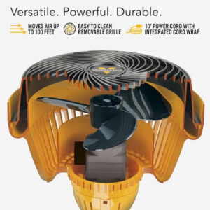 Vornado 10.75 in. Heavy-Duty High-Velocity Whole Room Shop Fan