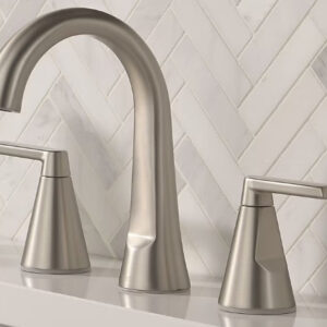 Delta Sparrow Spotshield Brushed Nickel Widespread 2-Handle WaterSense Bathroom