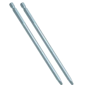 #2 Square 6 in. Steel Case Hardened Driver Bit (2-Pack)