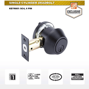 Industrial Duty Commercial Single Cylinder Deadbolt