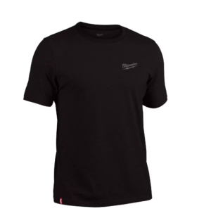 Men's X-Large Black Cotton/Polyester Short-Sleeve Hybrid Work T-Shirt