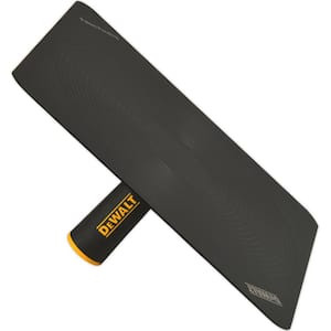 DEWALT 4.75 in. x 14 in. Gold Stainless Steel Flat Trowel with Leather Handle