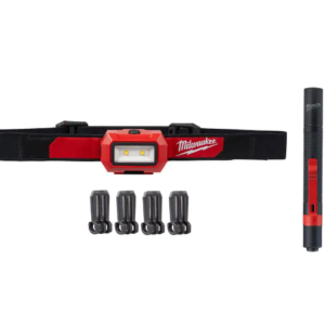 350 Lumens LED Headlamp and 100 Lumens Aluminum Pen Light with Clip
