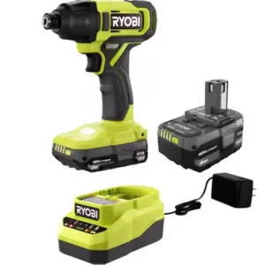 ONE+ 18V Cordless Impact Driver Kit with 4.0 Battery, 2.0 Battery, and Charger