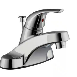 Glacier Bay Aragon 4” Centerset Single-Handle Low-Arc Bathroom Chrome