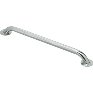 Medline 24" Knurled Chrome Grab Bar G5-024CRX1 - Secure Support Grip