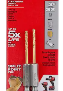 SHOCKWAVE 3/32 in. Titanium Drill Bit