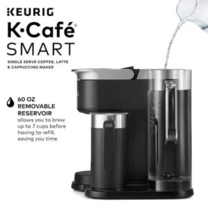 Keurig Cafe Smart Single Serve Cup Black Coffee Maker with Frother