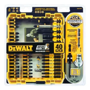 DeWalt FlexTorq Screwdriver Bit Set Steel 40 pc.