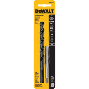 DEWALT 27/64 inch Drill and 1/2 inch x 13 NC Tap Set DWA1416