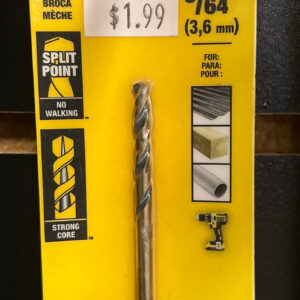 9/64 in. Black and Gold Split Point Drill Bit