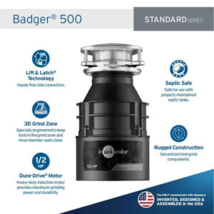 InSinkErator Badger 500, 1/2 HP