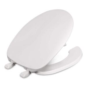 CENTOCO 220-001 Round Open Front Toilet Seat in White DS220-001
