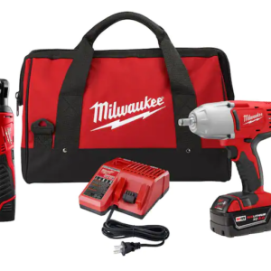 M18/M12 12/18V Lithium-Ion Cordless 3/8 in. Ratchet and 1/2 in. Impact Wrench wi