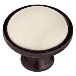 Brainerd PBF454V-242-C 35mm Ceramic Insert Kitchen Cabinet Hardware Knob