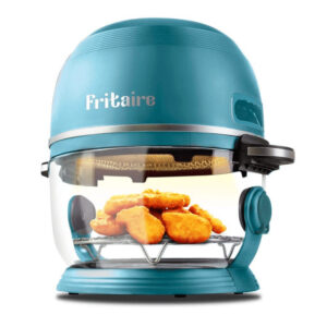 Self-Cleaning Glass Bowl Air Fryer, 5 qt., 6 Functions, BPA Free, Rotisserie/Tu