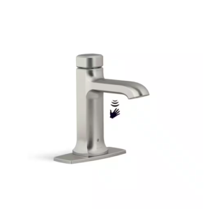 Rubicon Battery Powered Touchless Single Hole Bathroom Faucet in Vibrant Brushed