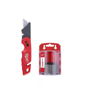 FASTBACK Folding Utility Knives with Blade Storage and 50-Pack General Purpose U