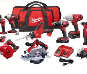 M18 18V Lithium-Ion Cordless Combo Kit (10-Tool) with (2) Batteries, Charger and