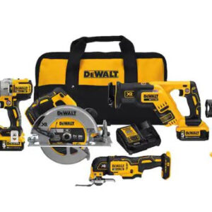 20-Volt MAX Cordless Combo Kit (6-Tool) with (2) 20-Volt 5.0Ah Batteries & Charg